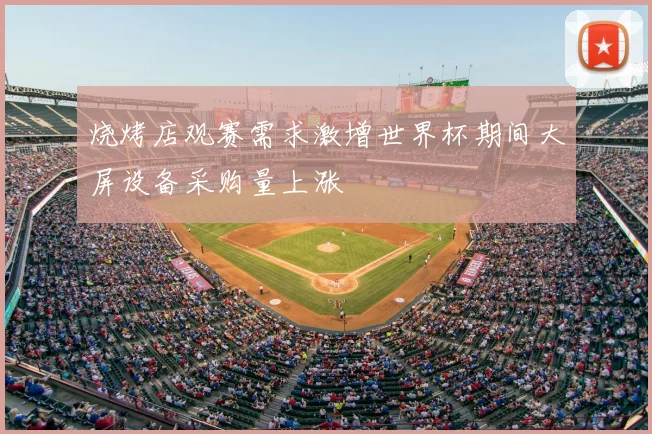 烧烤店观赛需求激增世界杯期间大屏设备采购量上涨